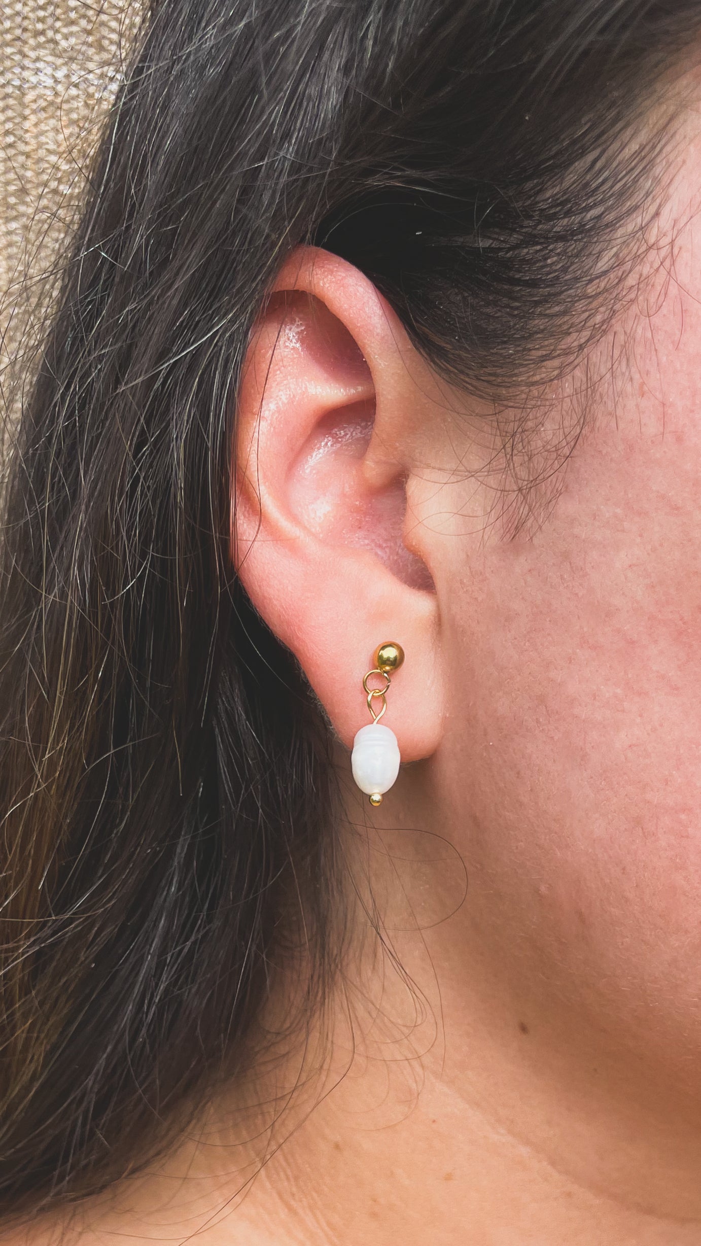 Perla | Freshwater Pearl Droplet Earrings