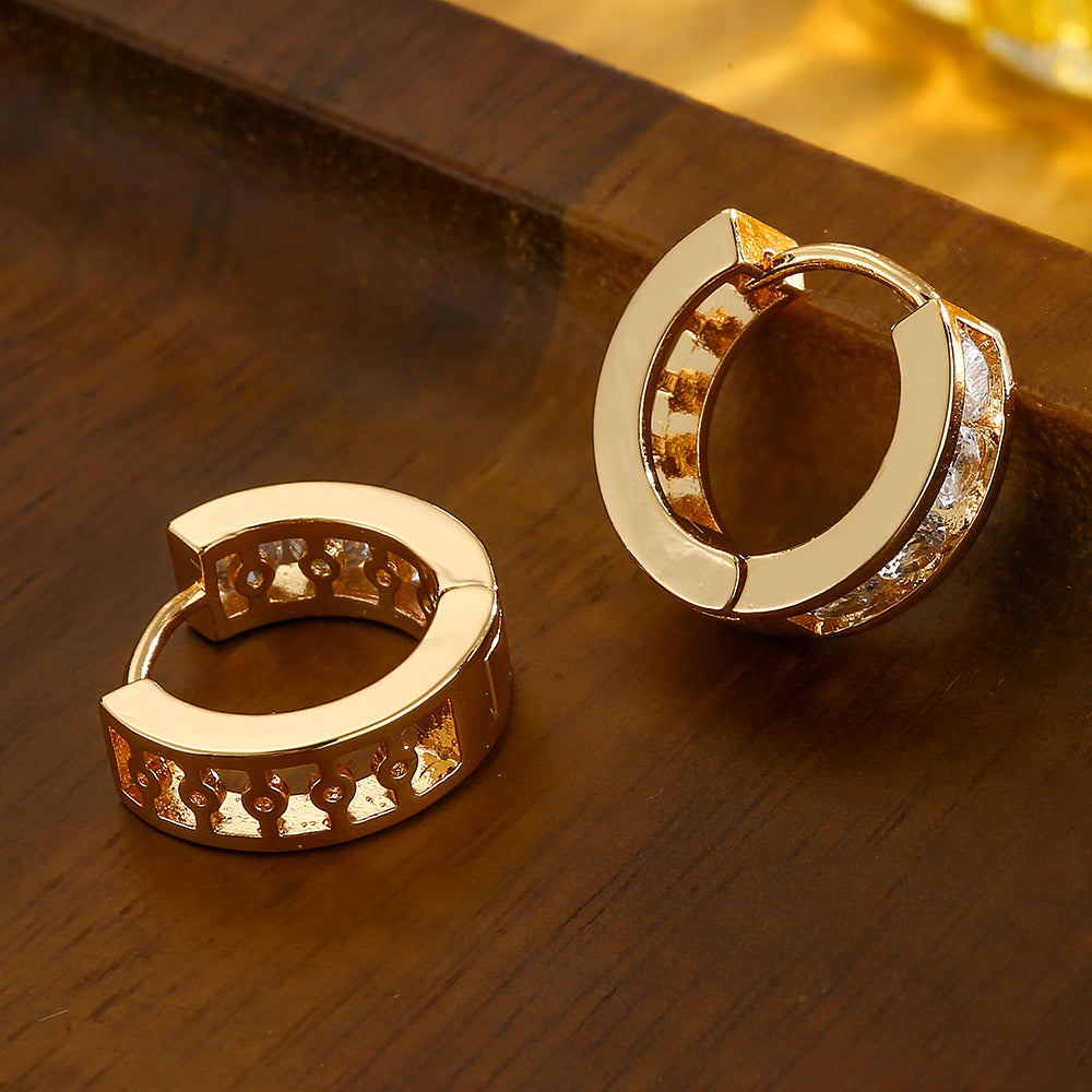 Leah | CZ Diamond Hoops