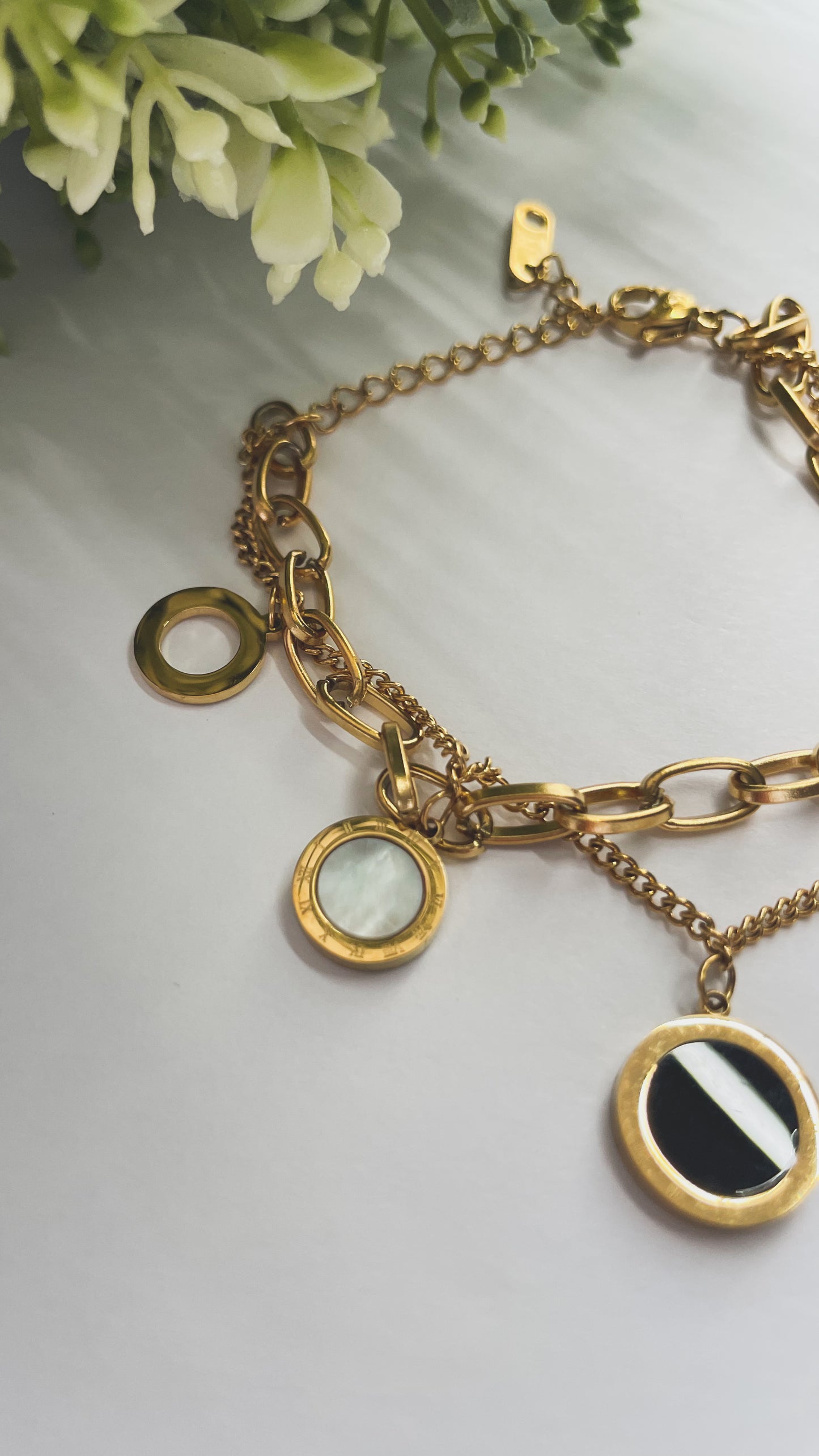 Baylee | Paperclip and Cable Chain Bracelet Set