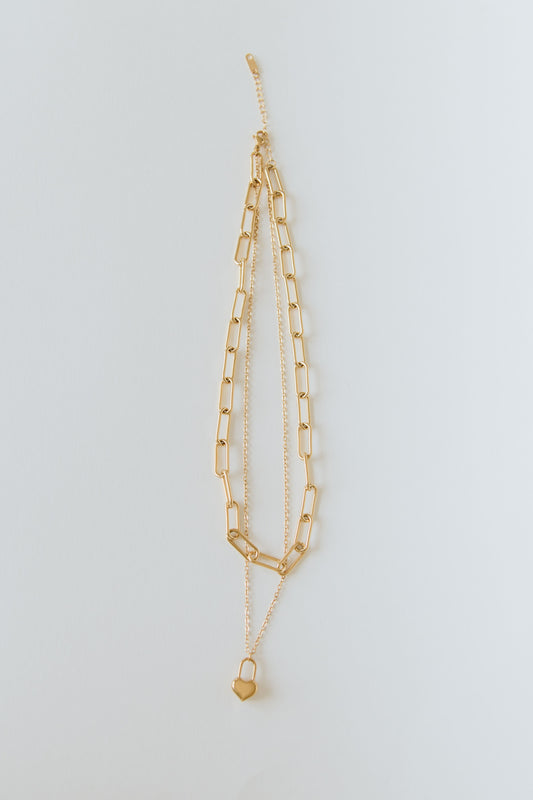 Serenity| Paperclip Heart PadLock