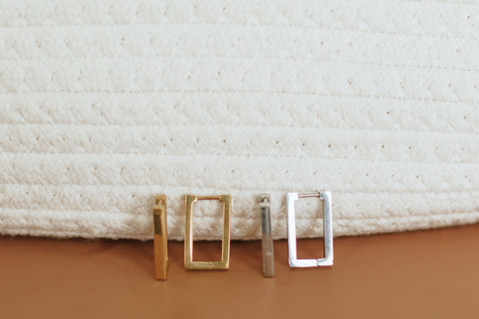 Luna | Rectangle Hoops