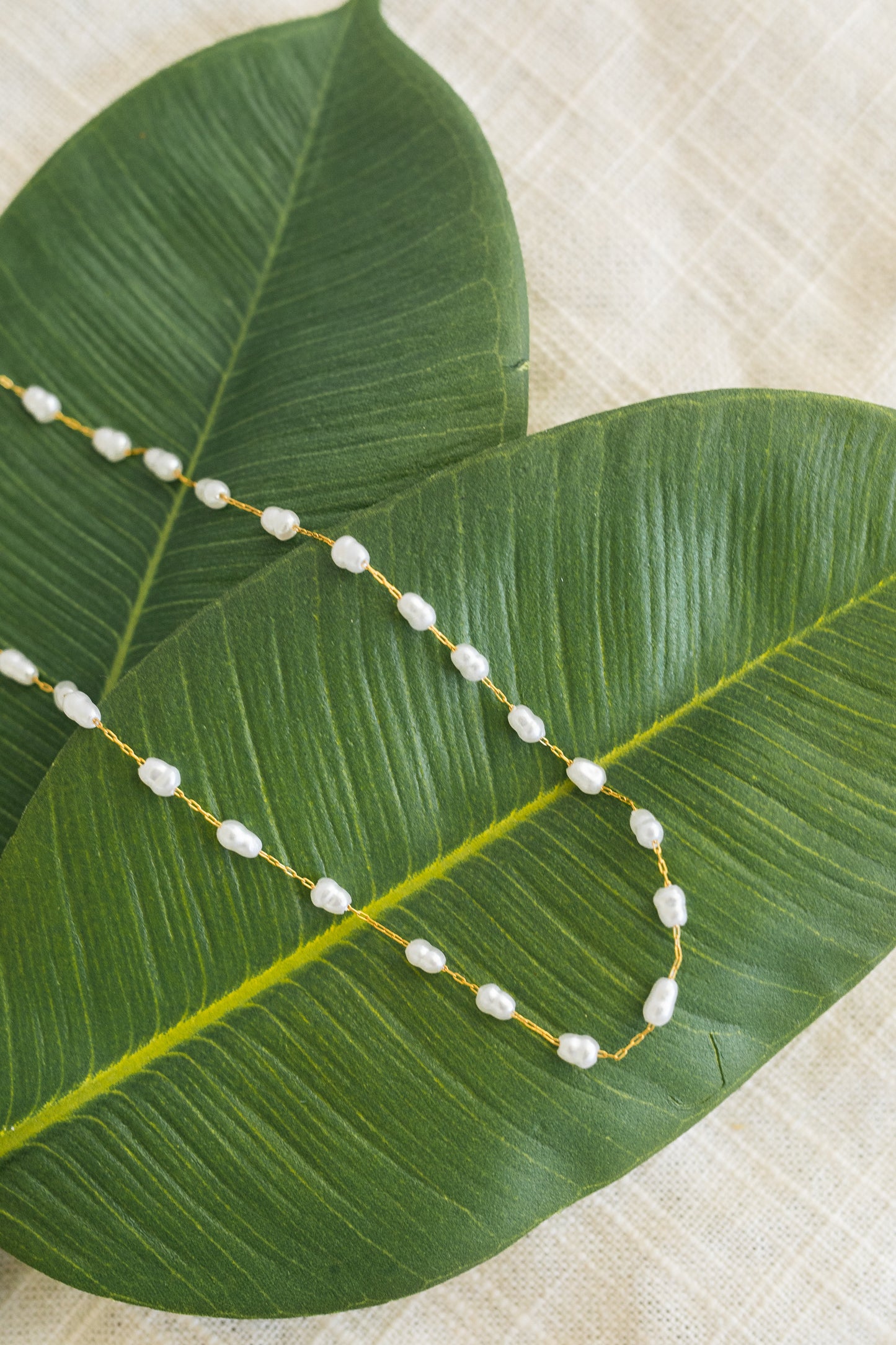 Paloma |Beaded Freshwater Pearl Necklace