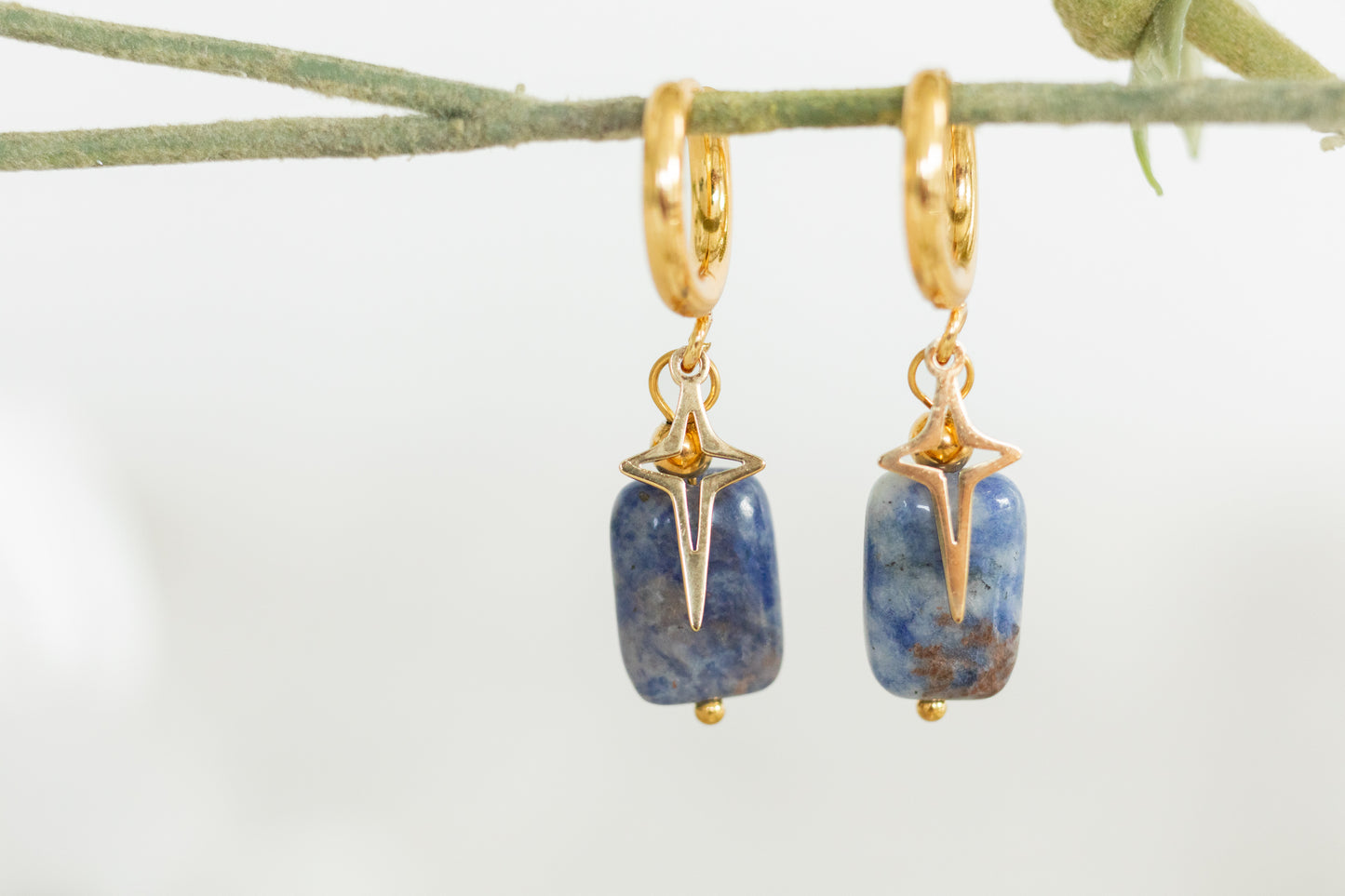 Megan Blue Stone hoops