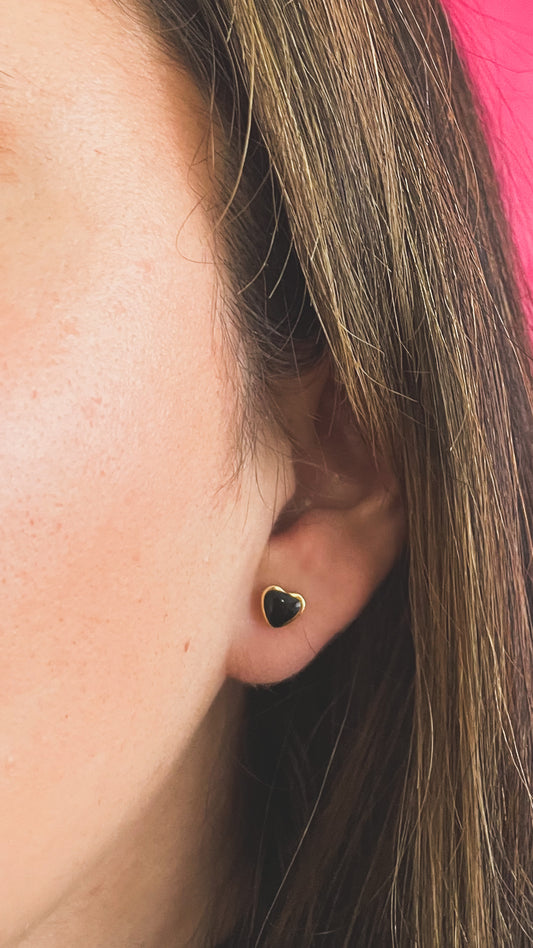 Adore| Black Heart Screw Back