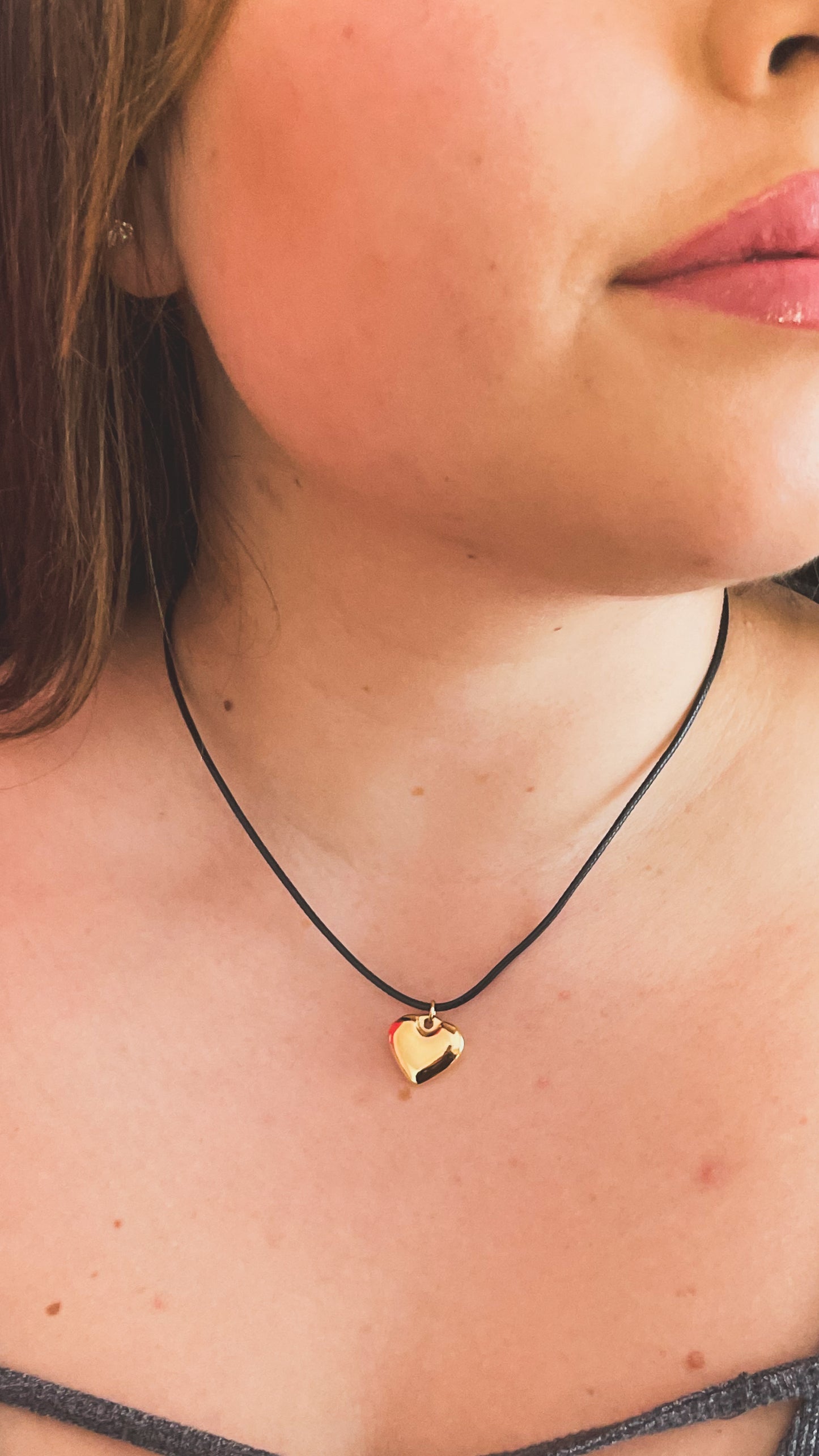 Secret | Solid Heart Pendant Necklace