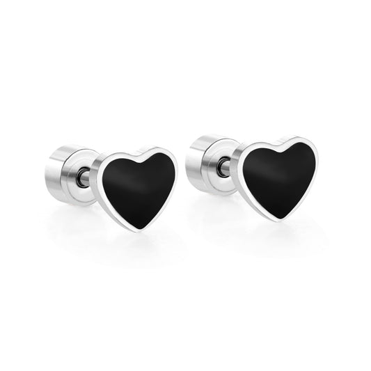 Adore| Black Heart Screw Back