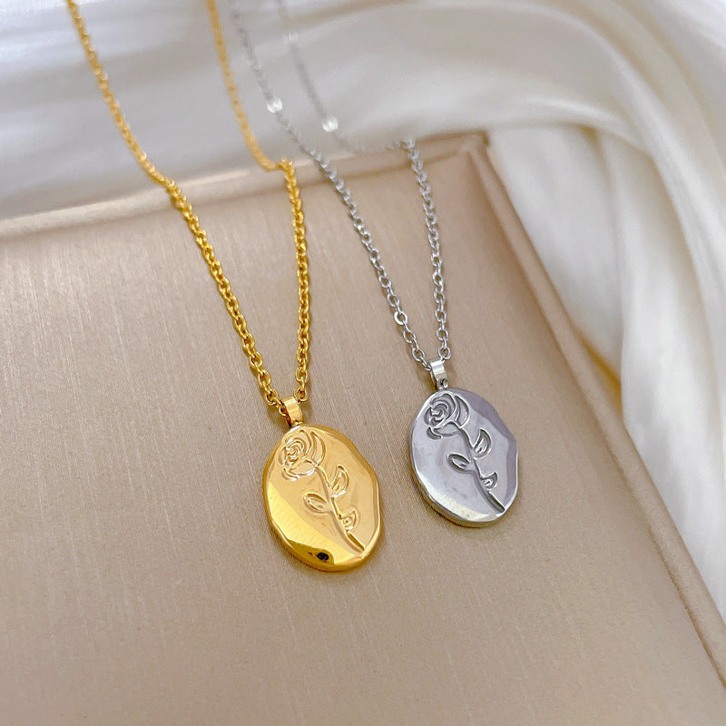 Belle| Rose Pendant Necklace