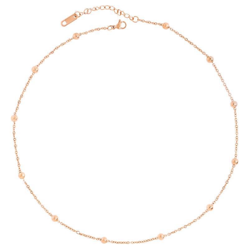 Nancy | Gold Thin Beaded Chain