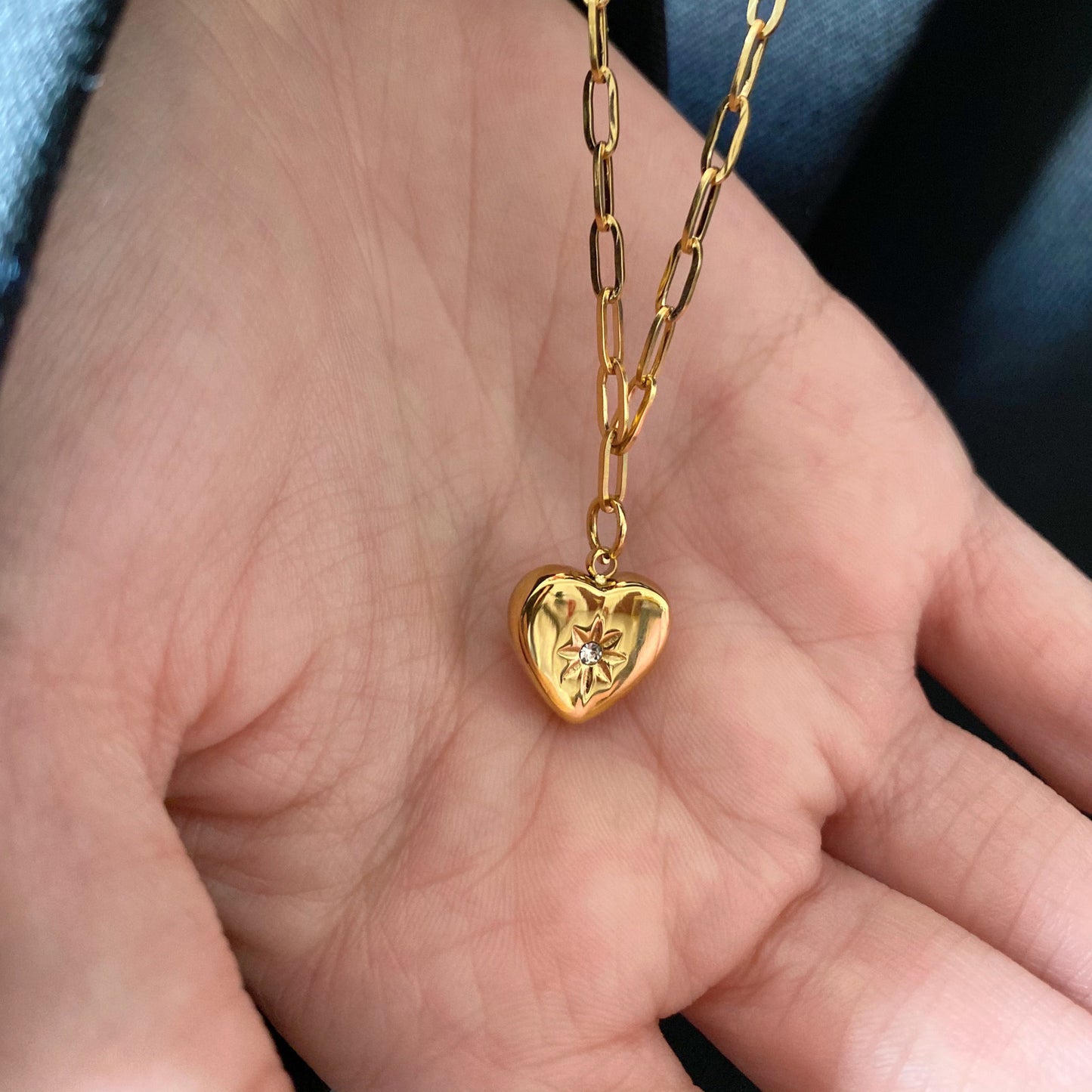 Meagan | Paperclip Heart Pendant