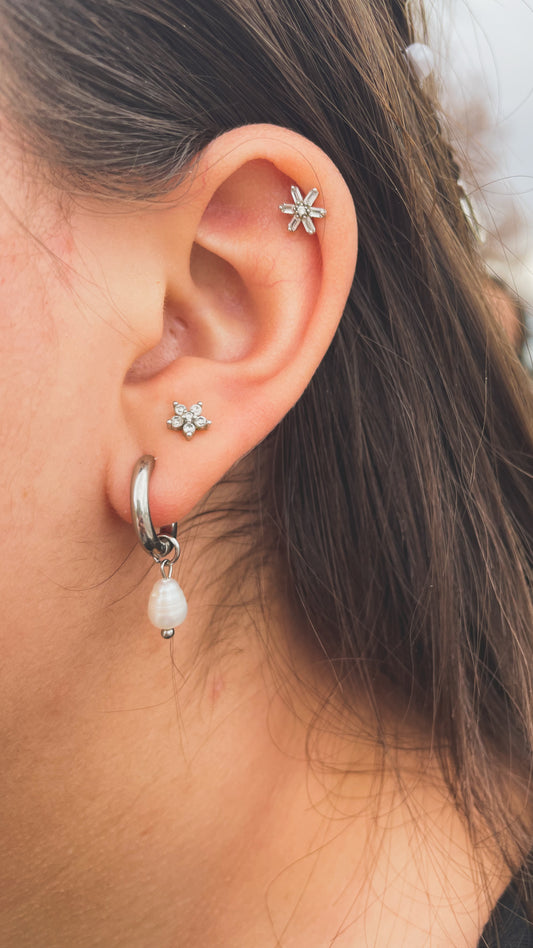 Rae | Fresh Water Pearl pendanat Earrings