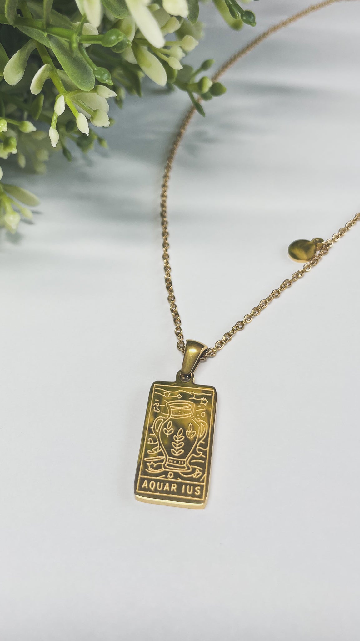 Gemini Gold Zodiac Necklace With Birthstones & Diamond – Oltremare Gioielli - Foto 8