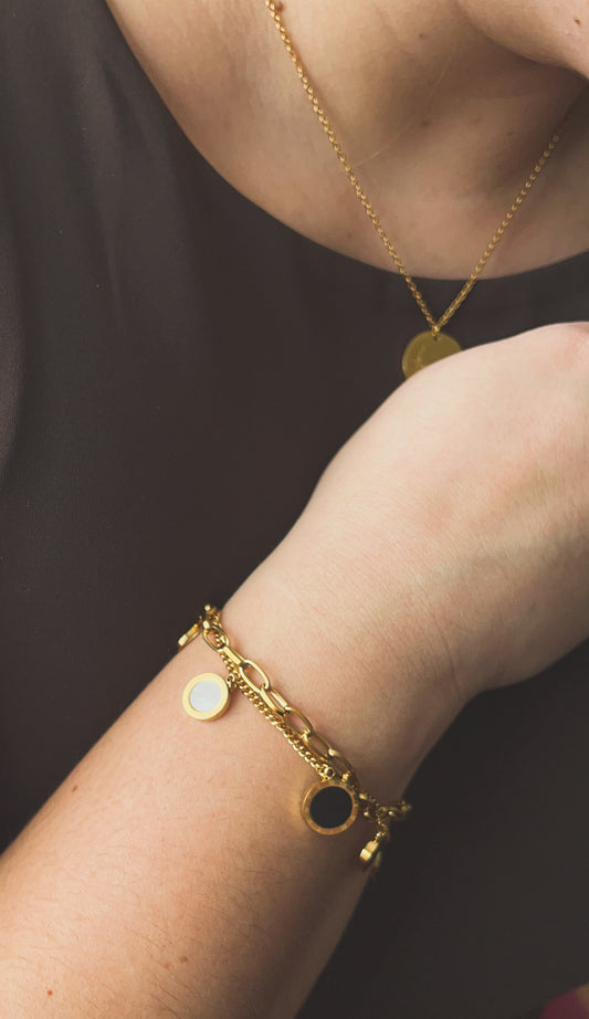 Baylee | Paperclip and Cable Chain Bracelet Set