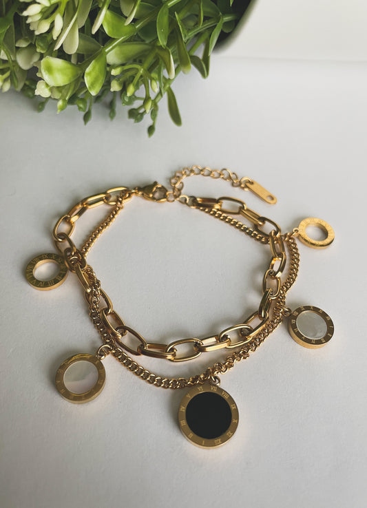 Baylee | Paperclip and Cable Chain Bracelet Set